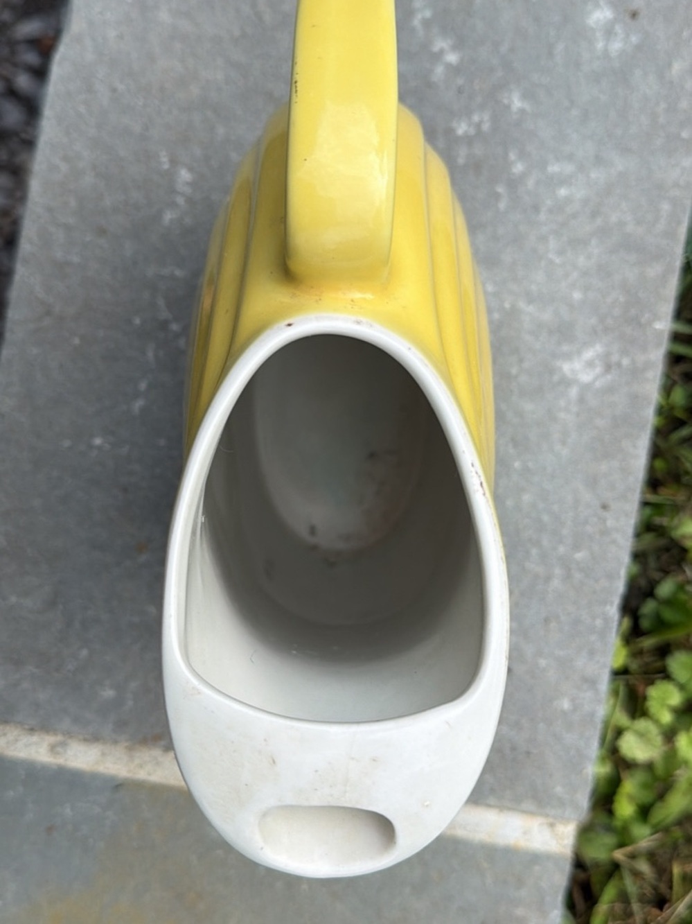 Yellow Ceramic Pitcher - - Picture 2 of 4